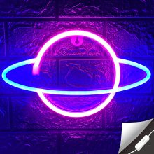 Custom LED Neon Lights: Moon Wall Mounted Sign