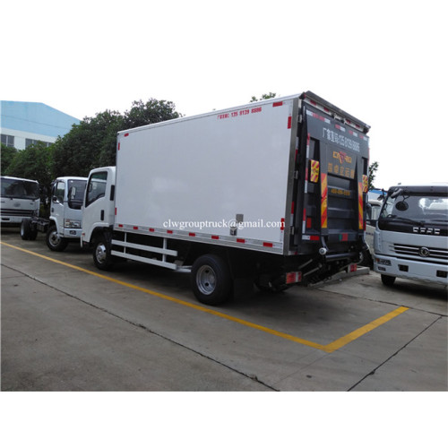 4X2 ISUZU transporte de alimentos pequeno caminhão refrigerado