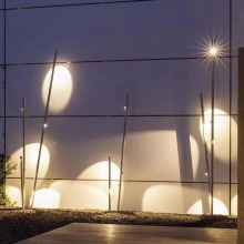 Solar Pathway Lights with Bamboo Design - High Quality Outdoor Garden Stake Solar Light