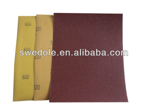 aluminum oxide sanding paper/red sanding paper