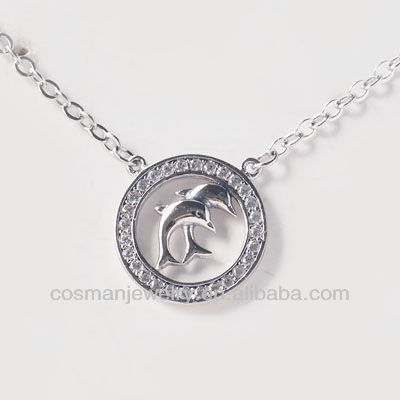 fashion long 925 silver necklace jewelry