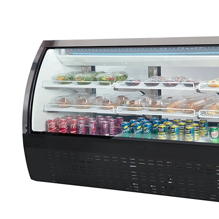 Smad Black Delie Case Restaurant Meat Counter Display Deli Chiller Refrigerator