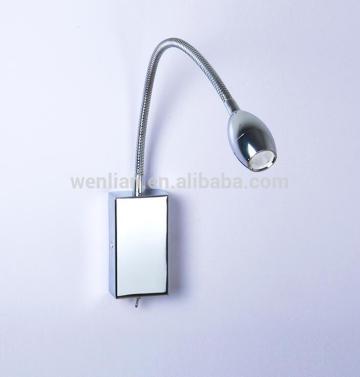 Led reading lamp for hotel guestroom