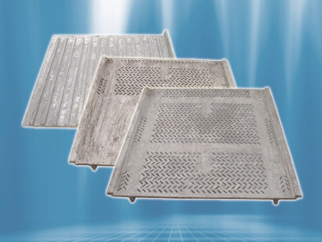 Cast sieve plate for sintering plant