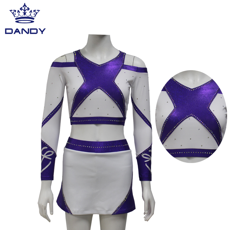 Custom college cheerleading uniforms outfits for kids