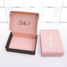 Custom Pink Color Corrugated Shipping Mailer Box