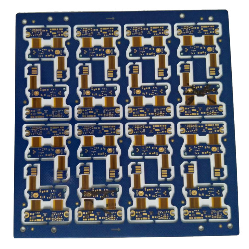 Blue Solder Mask 4layers Rigid Flex Circuit Board