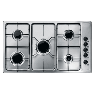 Indesit Gas Hob 5 Burner roestvrij staal