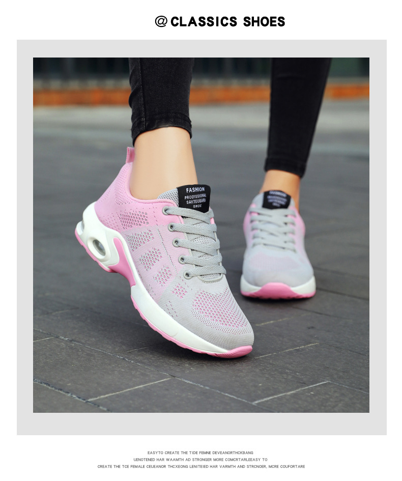 36-41 Breathable Casual Women's Sneakers Walking Sports Cushion Shoes for Women Anti-slip Sport Running Sneakers