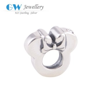 Vintage costume jewelry bow charms for custom jewelry wholesale charms handmade