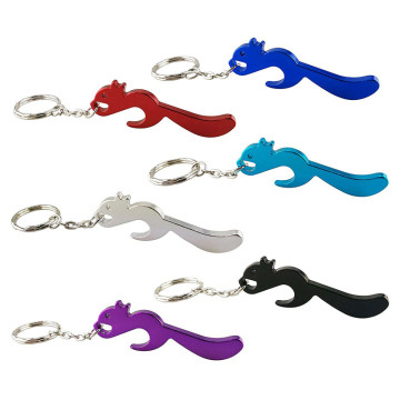 Squirrel Shape Bottle Opener Animal Keychains