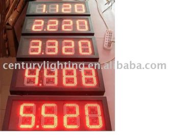 led gas station display