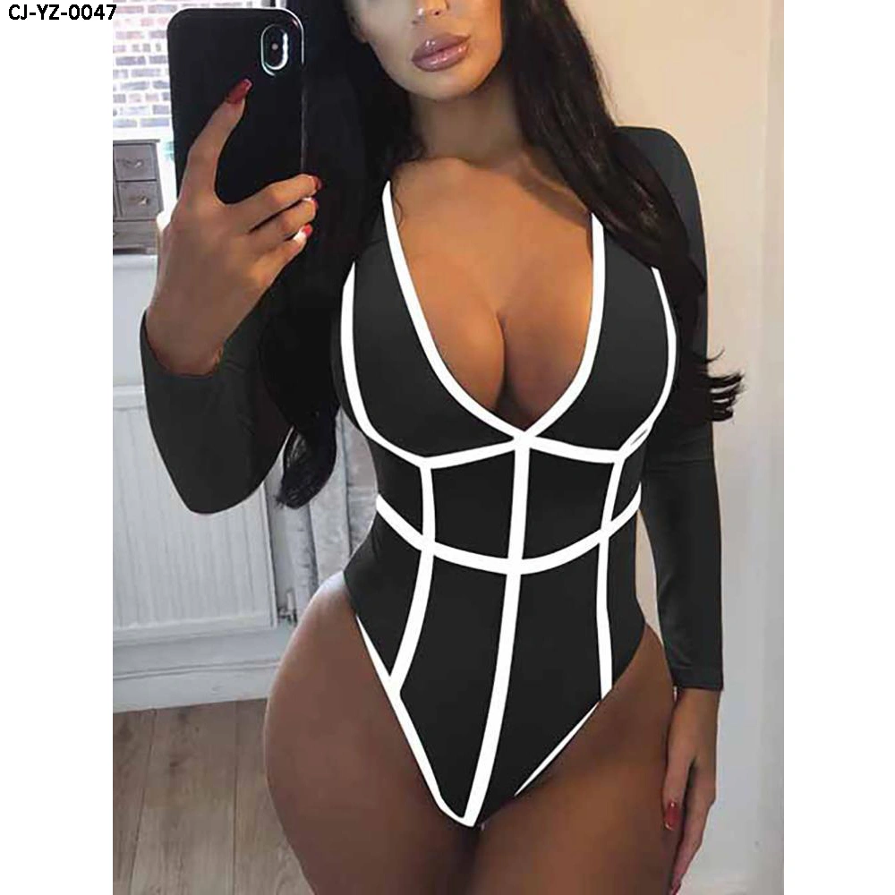 2021 Hot-Selling Sexy Swimwear Digital Printing Female One-Piece Swimsuit
