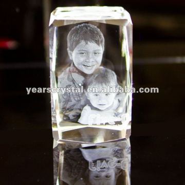 rectangle crystal laser childhood memorabilia (R-1389)