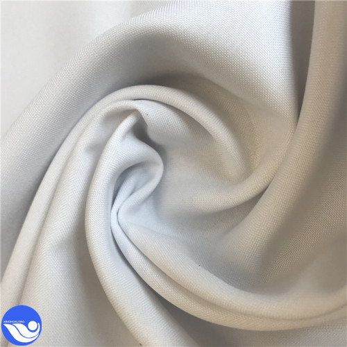 Kualitas tinggi 100% polyester Mini matt kain putih