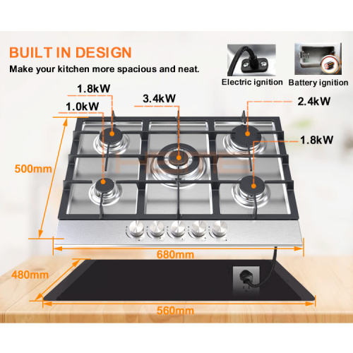 Dapur periuk gas yang disesuaikan dengan sijil CE