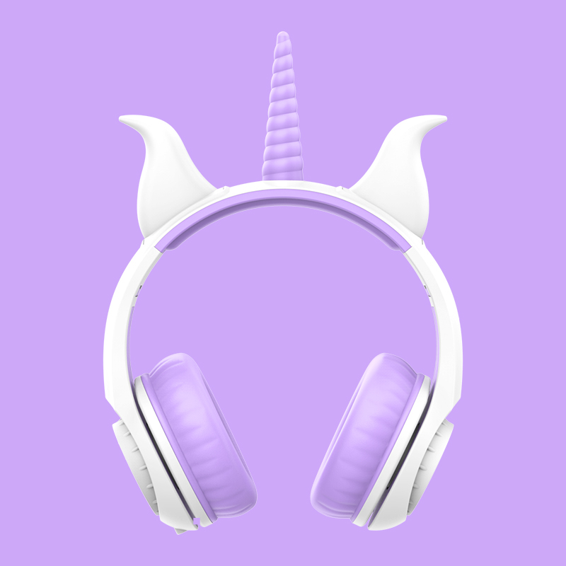 Newest Lighting cat ear Unicorn mixed headphone