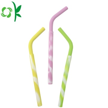 Mixing Color FDA Silicone Straw Bottle for Drink
