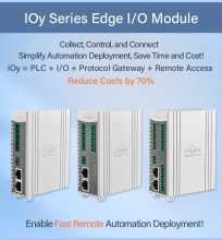 Modular Edge Gateway with PLC + I/O + OPC UA RS485, DI/DO, Analog Input/Output and RTD/TC Support