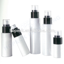 empty round shape PETG airless bottles with pump