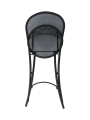 Cadeira de malha dobrável de metal ao ar livre