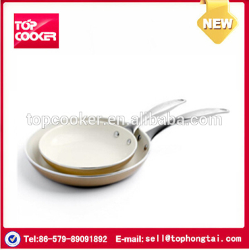 White marble coating fry pan