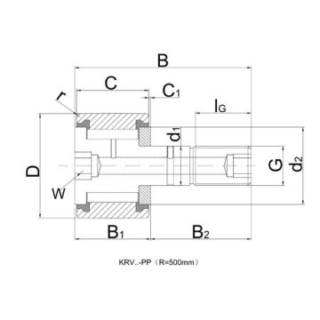 KRV 30 PP/ CF 12 VBUUR Cam Follower