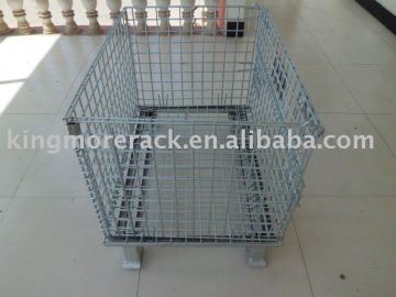 Foldable wire storage steel cages