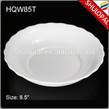 Heat Resistant White Opal Ware Opal Glass Dinnerware 8.5 inch Pasta Bowl