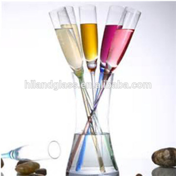 Beach lighted champagne glass