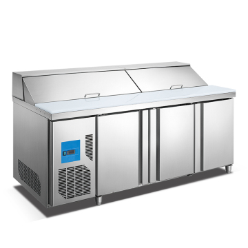 High Quality Commercial Stainless Steel Under Counter Refrigerated Salad Bar