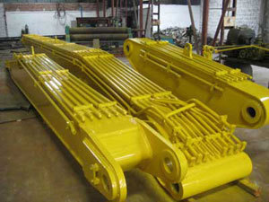 excavator three segment boom