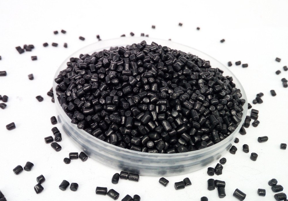 High concentration general style black masterbatch black pp granules