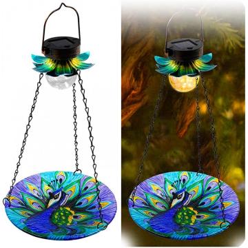 Solar Powered Bird Bath for Outside Hanging