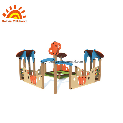 Peralatan Slide Dan Sandbox Outdoor Playground HPL