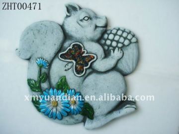 Squirrel Design Handmade Stepping Stone