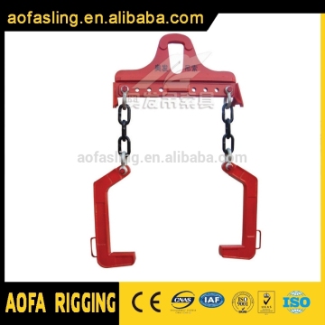 Adjustable steel coil lifting spreader beam