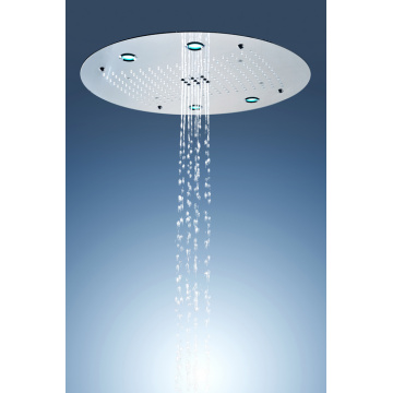 Pommeau de douche LED rond au plafond