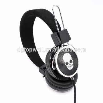 customized skull logo headset for tablet PC