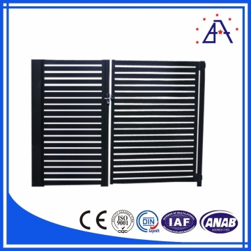 China Black Aluminum Fencing Solid/ Aluminum Slat Fence