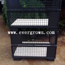 Foldable Storage Basket Zinc Electroplate Wire Mesh Containers