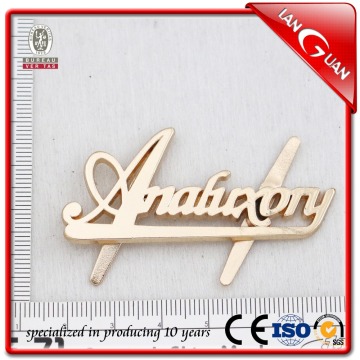 metal brand logo metel logo bag label