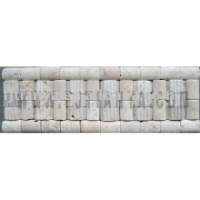 Travertine mosaic border
