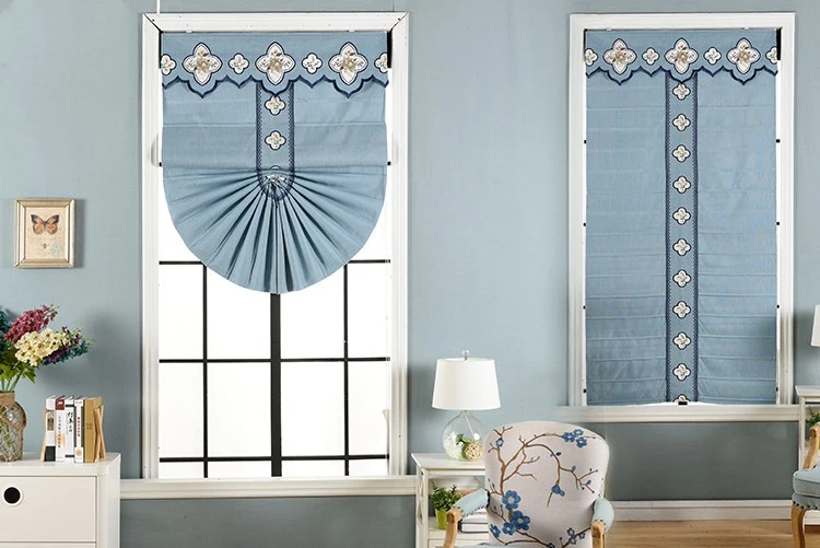 Supplier High Quality Embroider Roman Blinds Shade