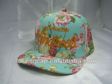 custom floral snapback hat