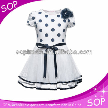 Polka dots birthday dresses for girls of 10 years old