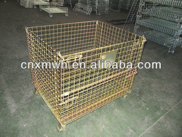 Folding steel wire cage