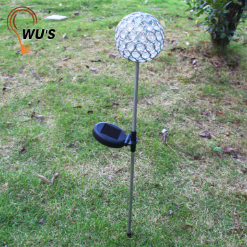 Perfect perfomance eco-Friendly outdoor garden clear glass solar crystal lamp solar jar light