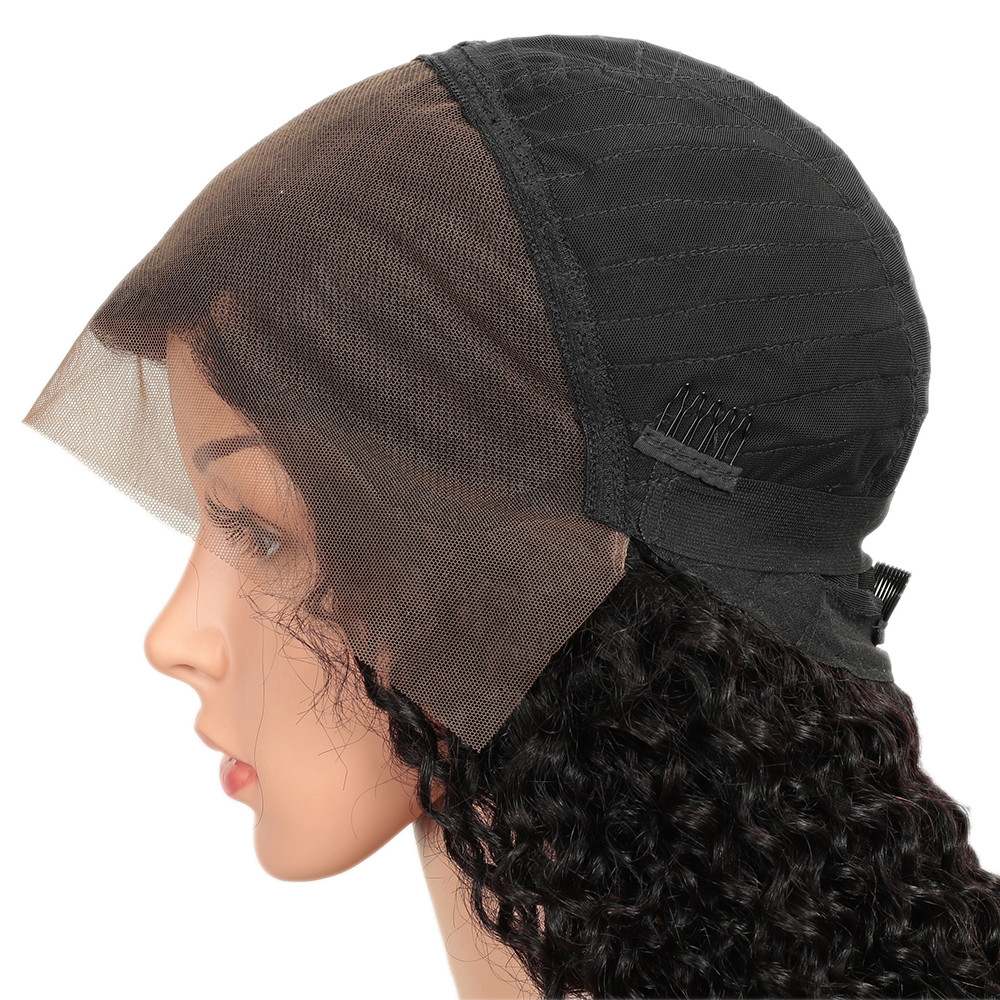 Remy Brazilian Kinky Curly Lace Front Wig Lace Frontal Human Hair Wigs for Black Women