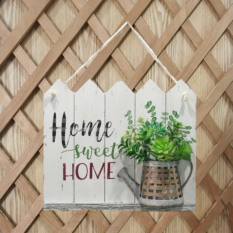 Houten muurdecor zoete huis